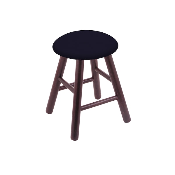 Oak Vanity Stool, Dark Cherry Finish, Canter Pine Seat